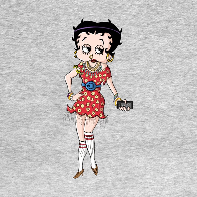 Hipster Betty Boop by mattlassen